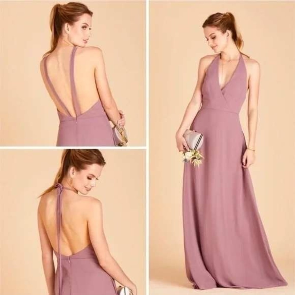 Birdy Grey Moni Convertible Halter Maxi Dress in Dark‎ Mauve Size XS